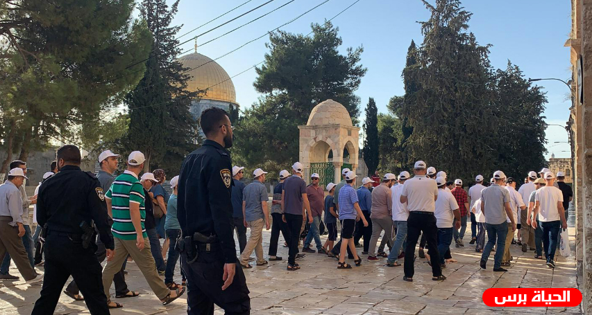 مستوطنون يقتحمون باحات الأقصى